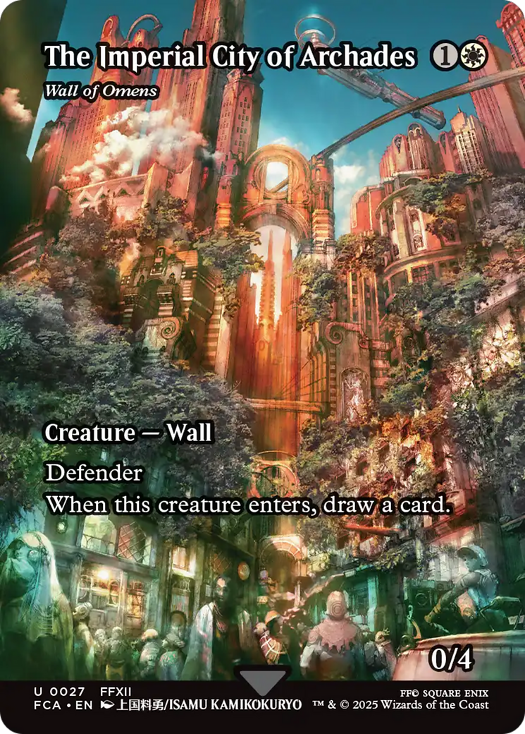 The Imperial City of Archades - Wall of Omens (Showcase) [FINAL FANTASY : Through the Ages] | Card Citadel