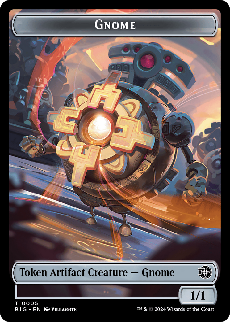 Gnome Token [Outlaws of Thunder Junction: The Big Score Tokens] | Card Citadel