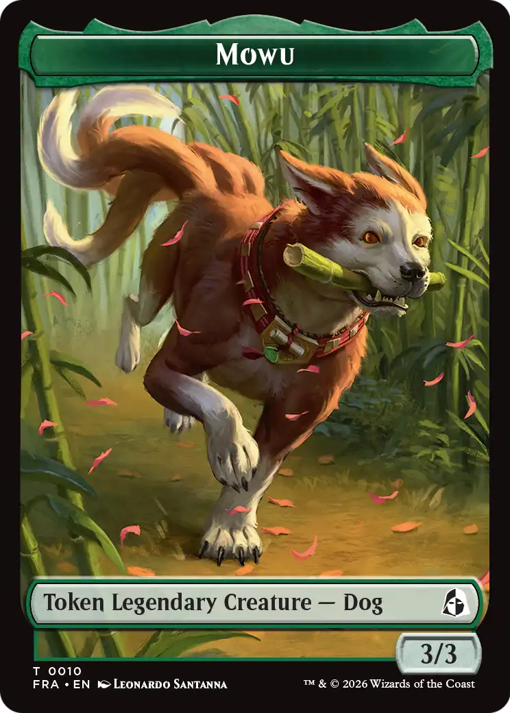 Ajani's Pridemate // Mowu Double-Sided Token [Reality Fracture Tokens] | Card Citadel