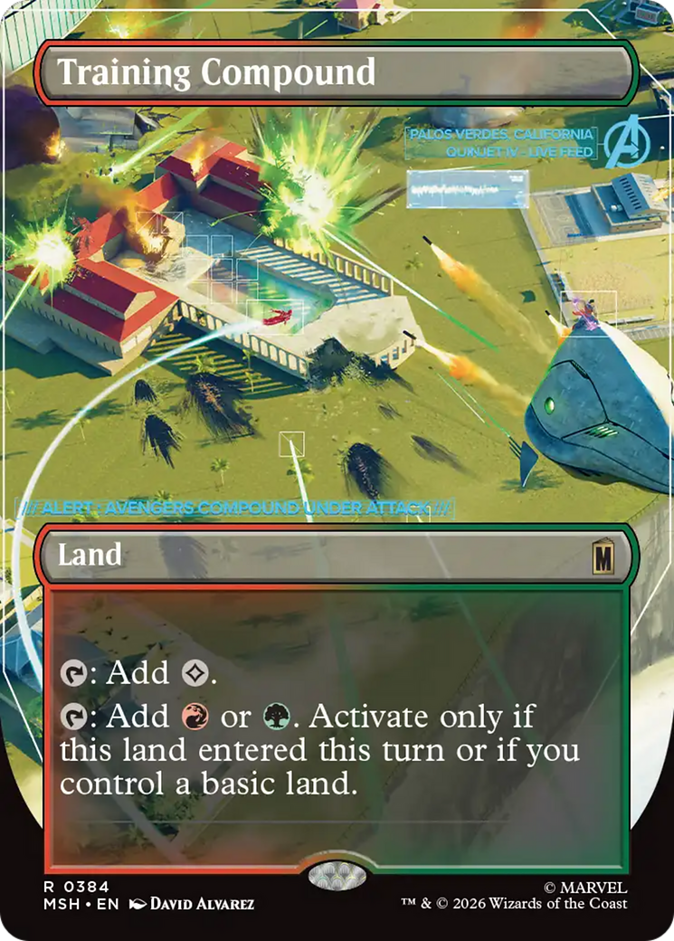 Training Compound (Borderless) [Marvel Super Heroes] | Card Citadel