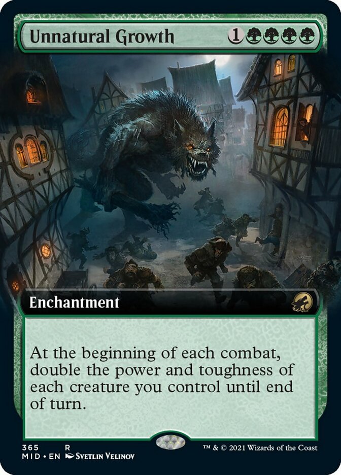 Unnatural Growth (Extended Art) [Innistrad: Midnight Hunt] | Card Citadel