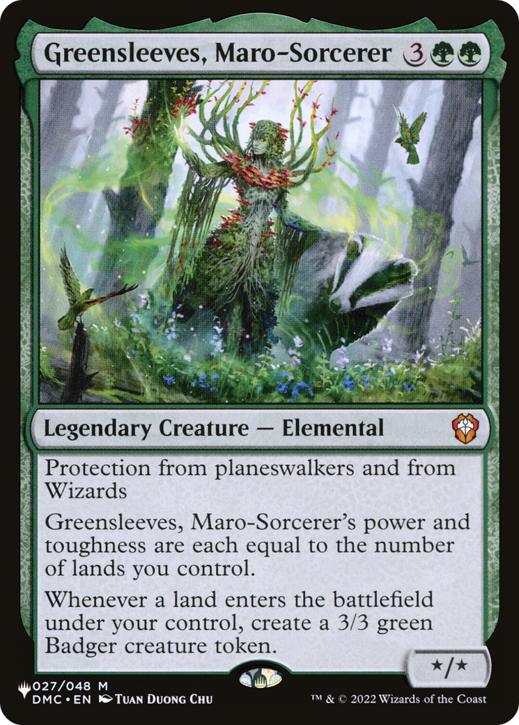 Greensleeves, Maro-Sorcerer [The List] | Card Citadel