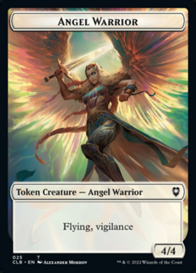 Kor Warrior // Angel Warrior Double-Sided Token [Commander Legends: Battle for Baldur's Gate Tokens] | Card Citadel
