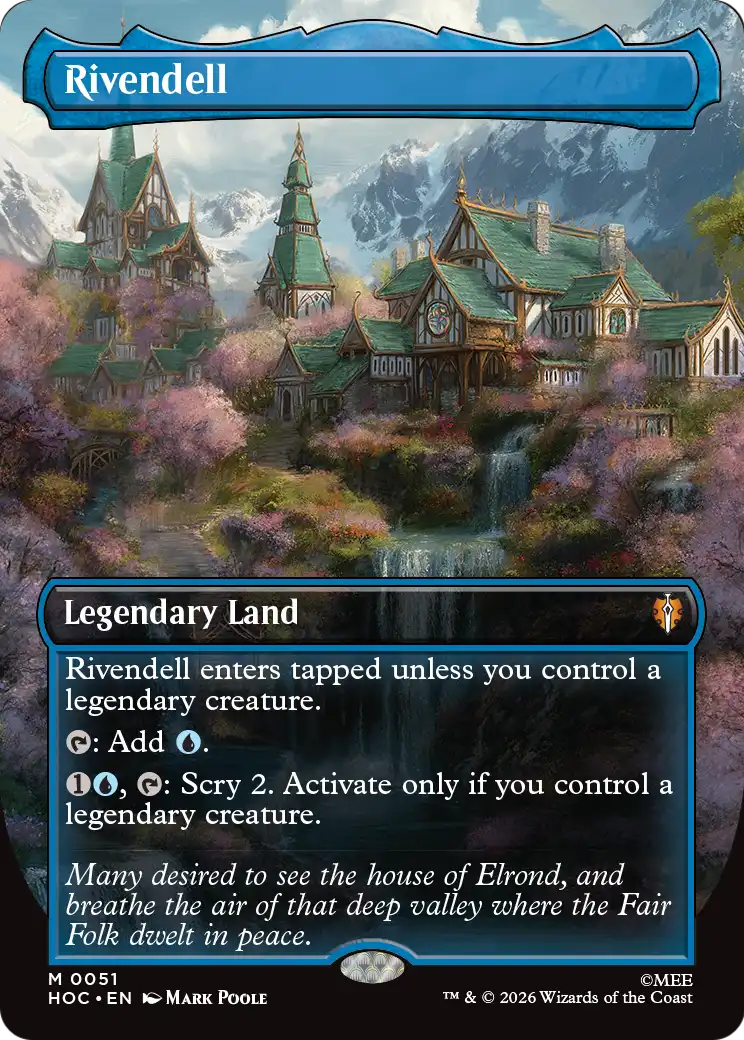 Rivendell (Borderless) [The Hobbit: Eternal-Legal] | Card Citadel