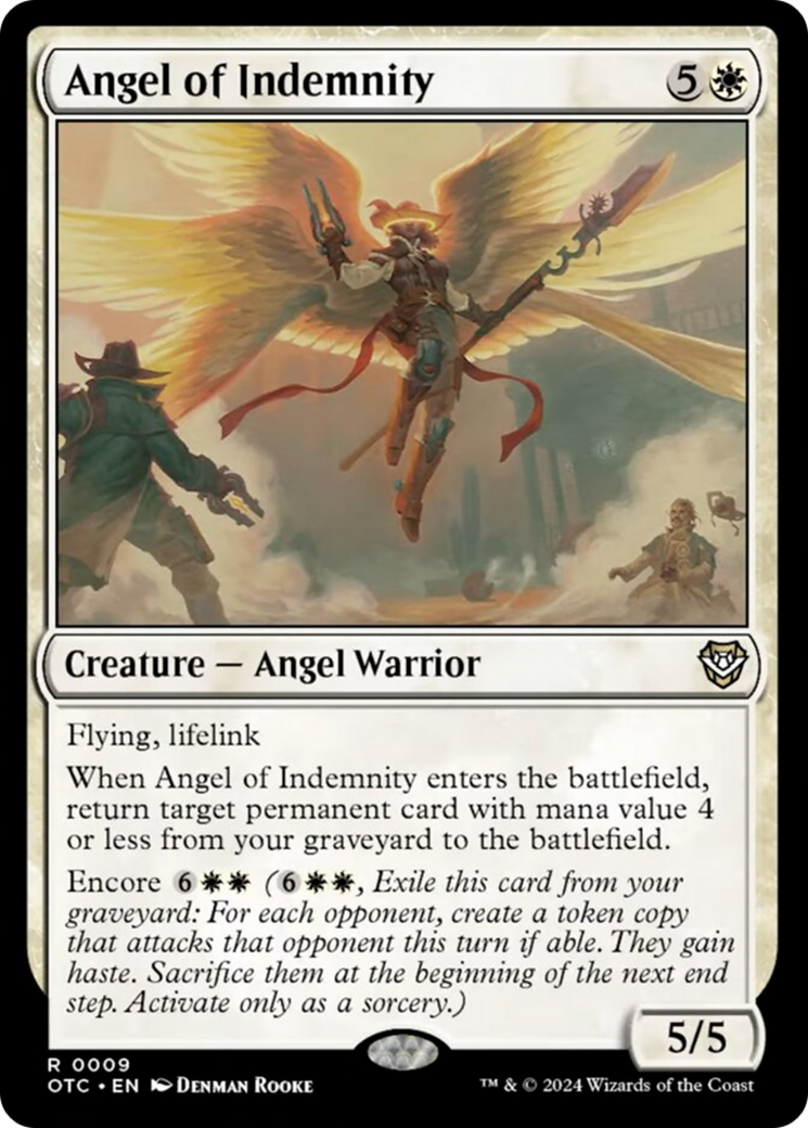 Angel of Indemnity [Outlaws of Thunder Junction Commander] | Card Citadel