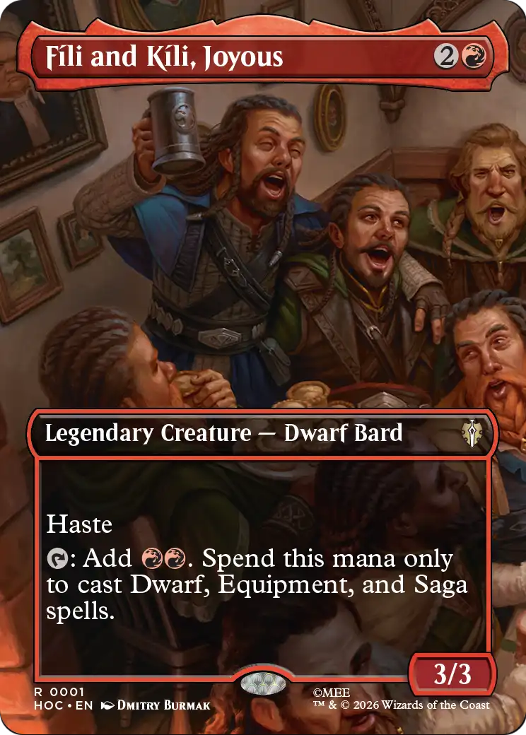Fili and Kili, Joyous (Borderless) [The Hobbit: Eternal-Legal] | Card Citadel