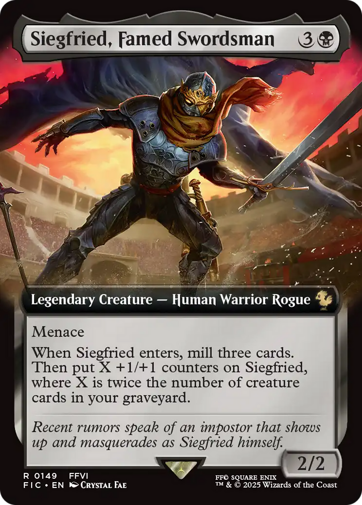 Siegfried, Famed Swordsman (Extended Art) [FINAL FANTASY Commander] | Card Citadel
