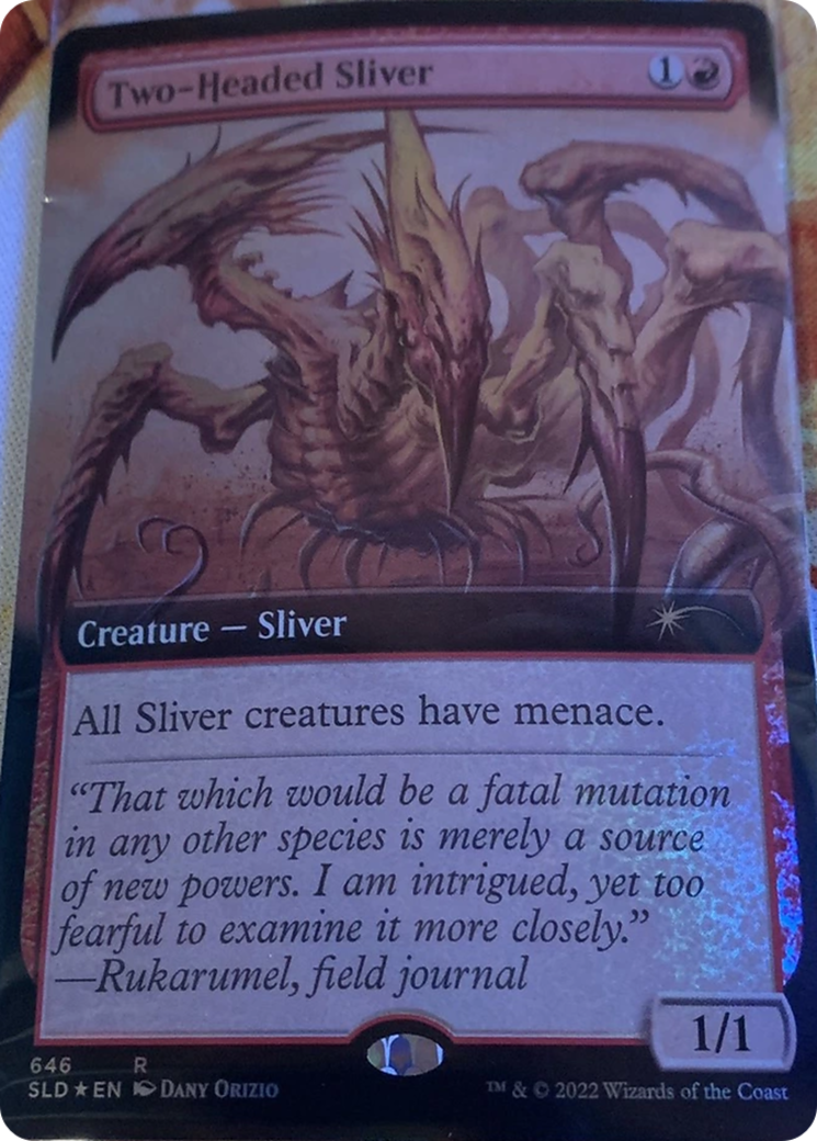 Two-Headed Sliver (Extended Art) [Secret Lair Drop Promos] | Card Citadel