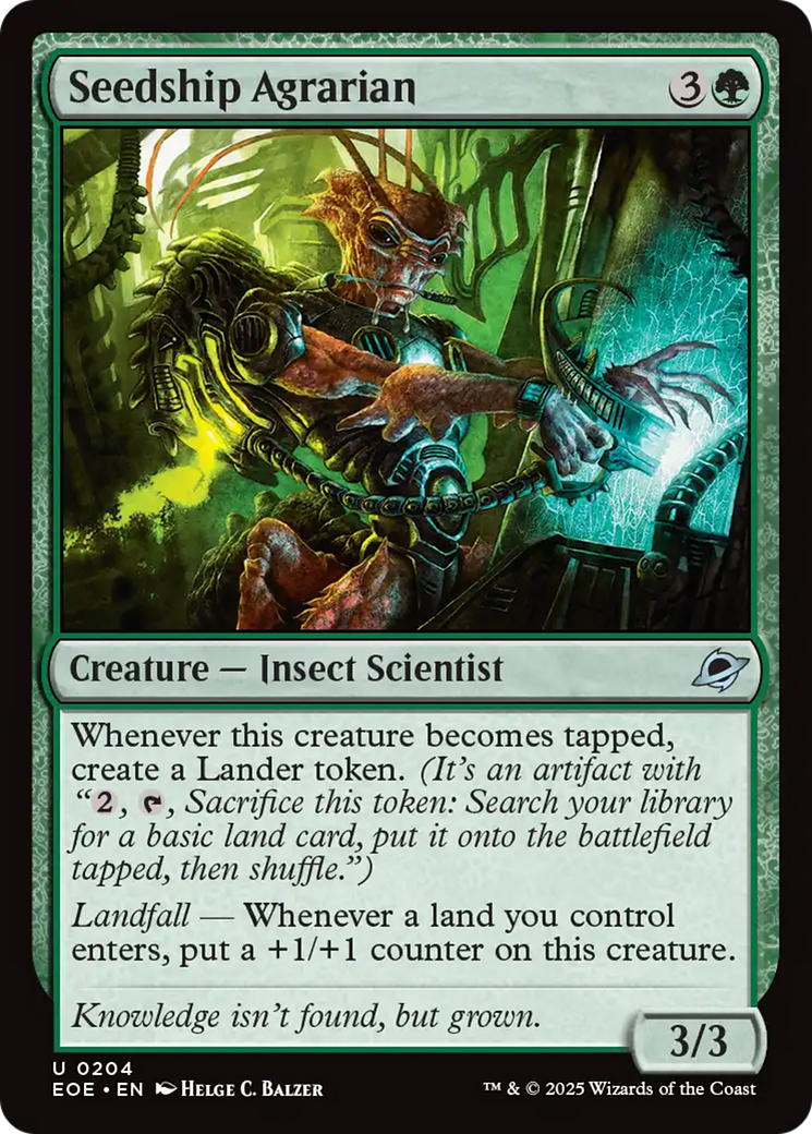 Seedship Agrarian [Edge of Eternities] | Card Citadel