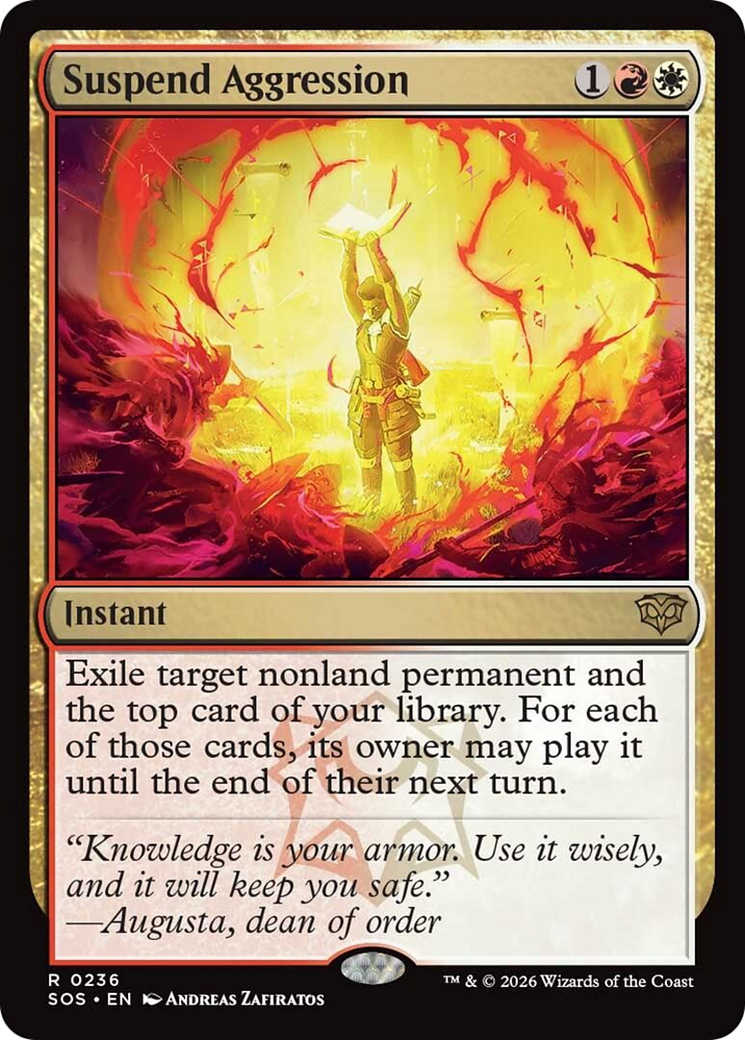 Suspend Aggression [Secrets of Strixhaven] | Card Citadel