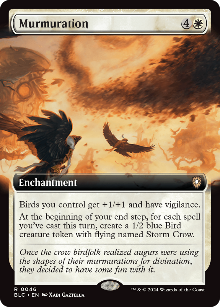 Murmuration (Extended Art) [Bloomburrow Commander] | Card Citadel