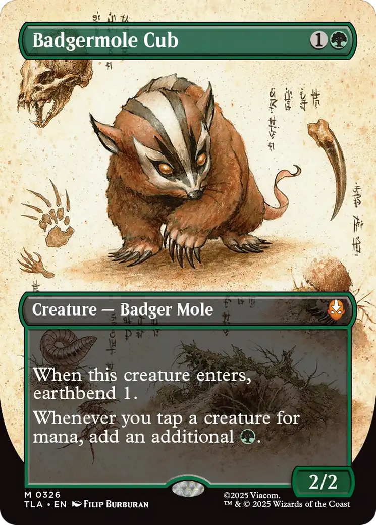 Badgermole Cub (Borderless) [Avatar: The Last Airbender] | Card Citadel