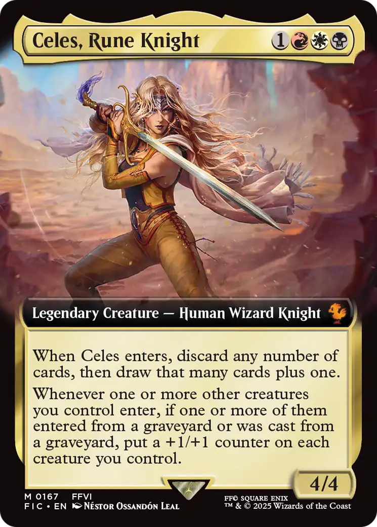 Celes, Rune Knight (Extended Art) [FINAL FANTASY Commander] | Card Citadel