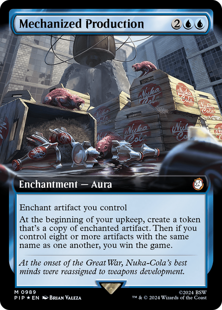 Mechanized Production (Extended Art) (Surge Foil) [Fallout] | Card Citadel