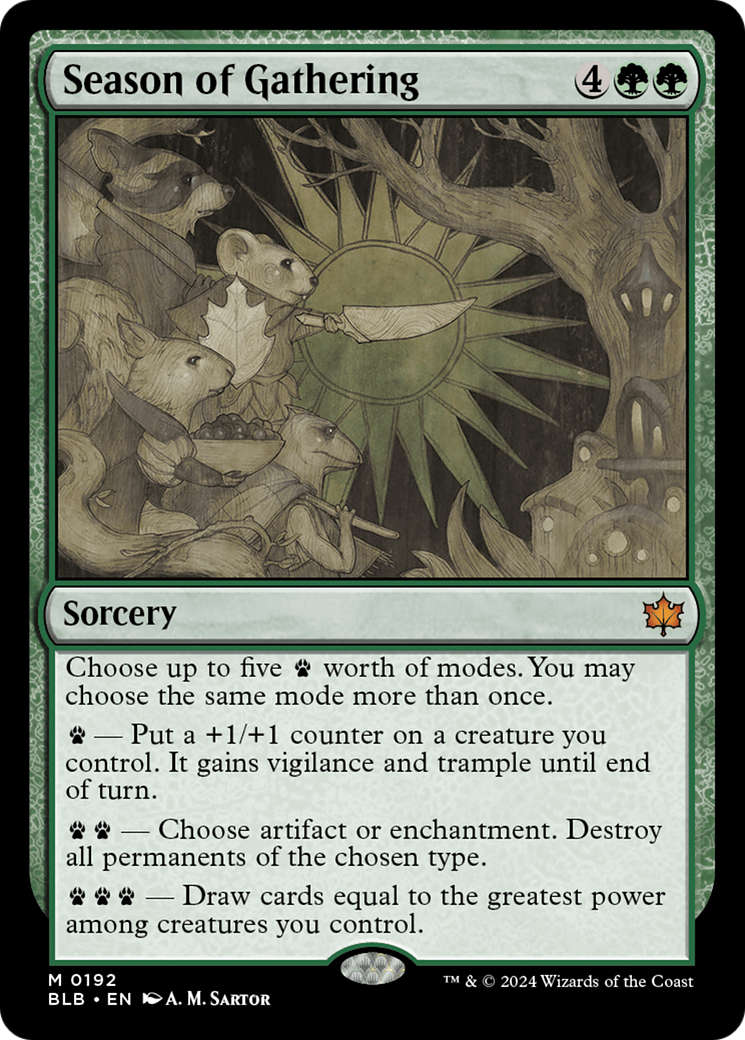 Season of Gathering [Bloomburrow] | Card Citadel