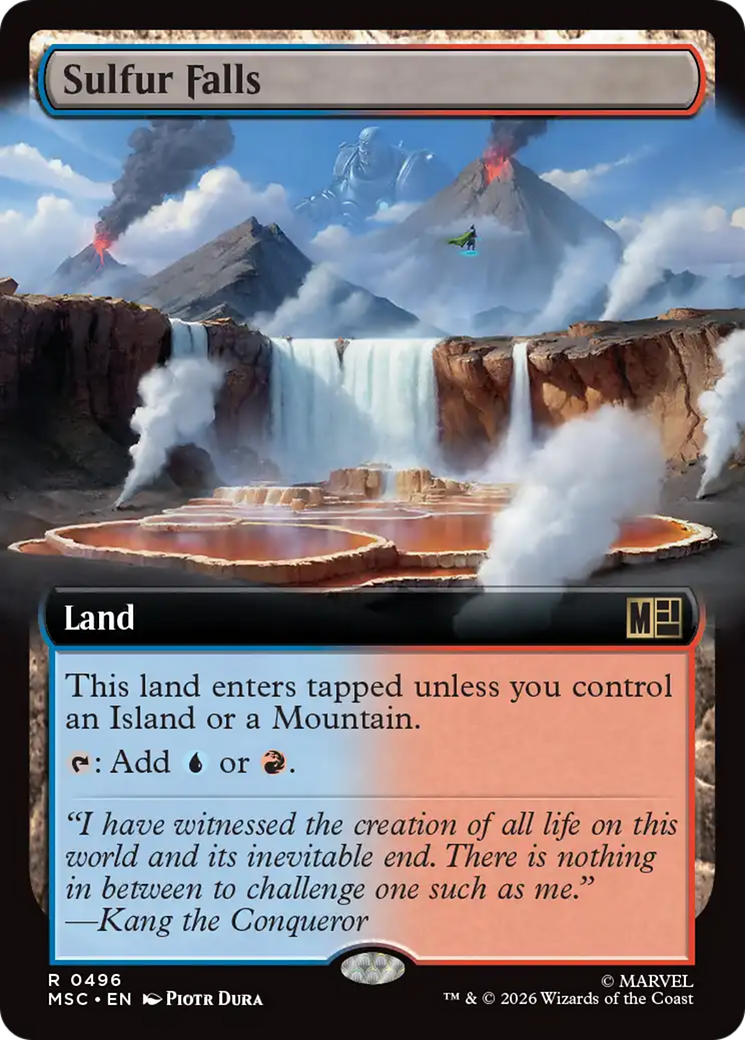 Sulfur Falls (Extended Art) [Marvel Super Heroes Commander] | Card Citadel