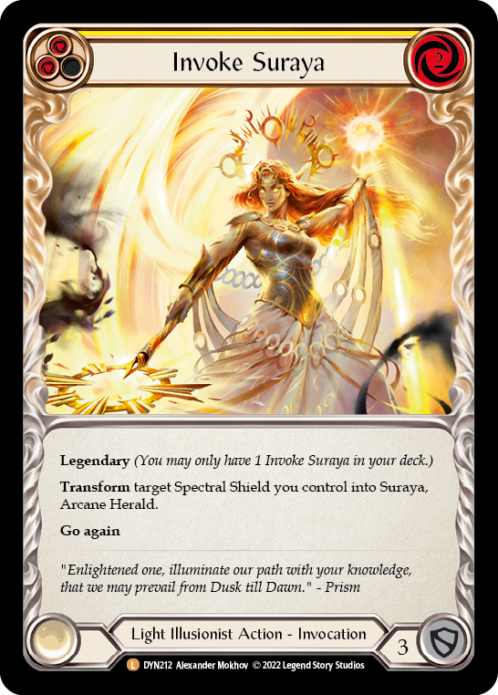 Invoke Suraya // Suraya, Archangel of Knowledge [DYN212] (Dynasty)  Cold Foil | Card Citadel