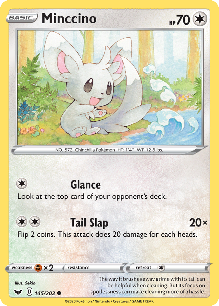 Minccino (145/202) [Sword & Shield: Base Set] | Card Citadel