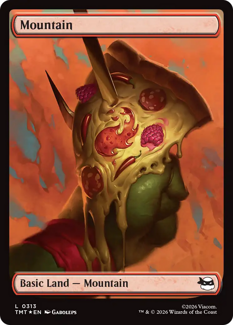 Mountain (0313) (Surge Foil) [Teenage Mutant Ninja Turtles] | Card Citadel