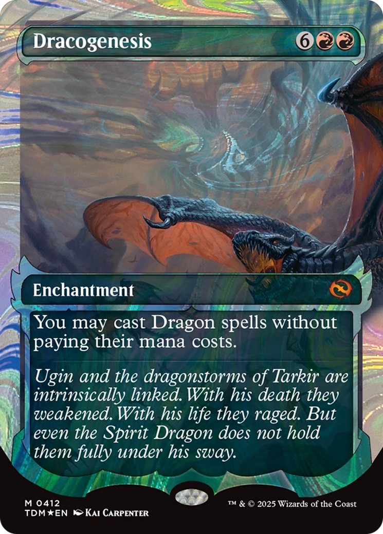 Dracogenesis (0412) (Showcase) (Halo Foil) [Tarkir: Dragonstorm] | Card Citadel