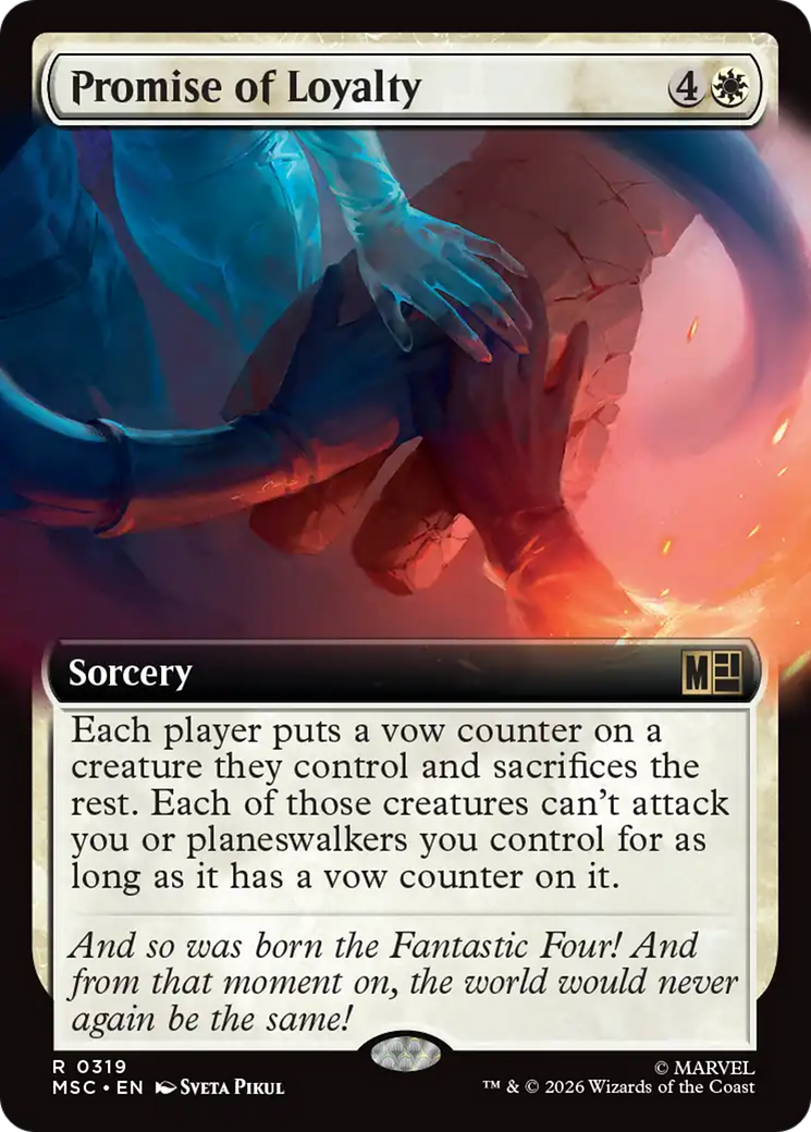 Promise of Loyalty (Extended Art) [Marvel Super Heroes Commander] | Card Citadel