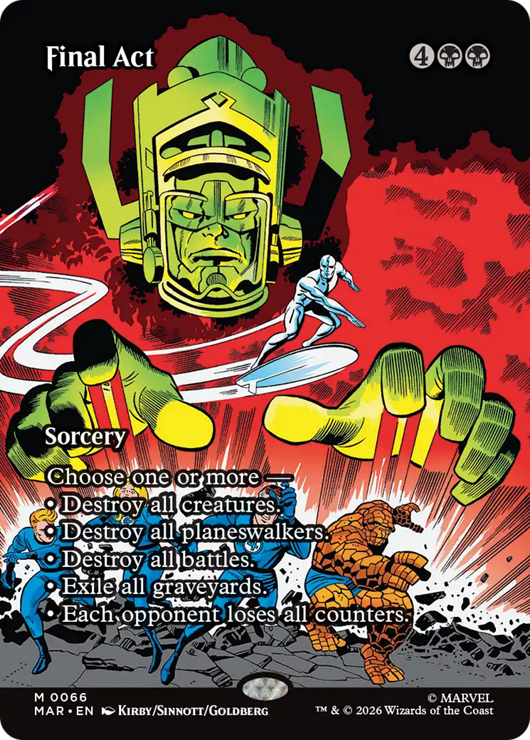 Final Act (Borderless) [Marvel Universe: Eternal-Legal] | Card Citadel