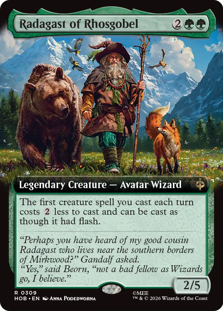 Radagast of Rhosgobel (Extended Art) [The Hobbit] | Card Citadel