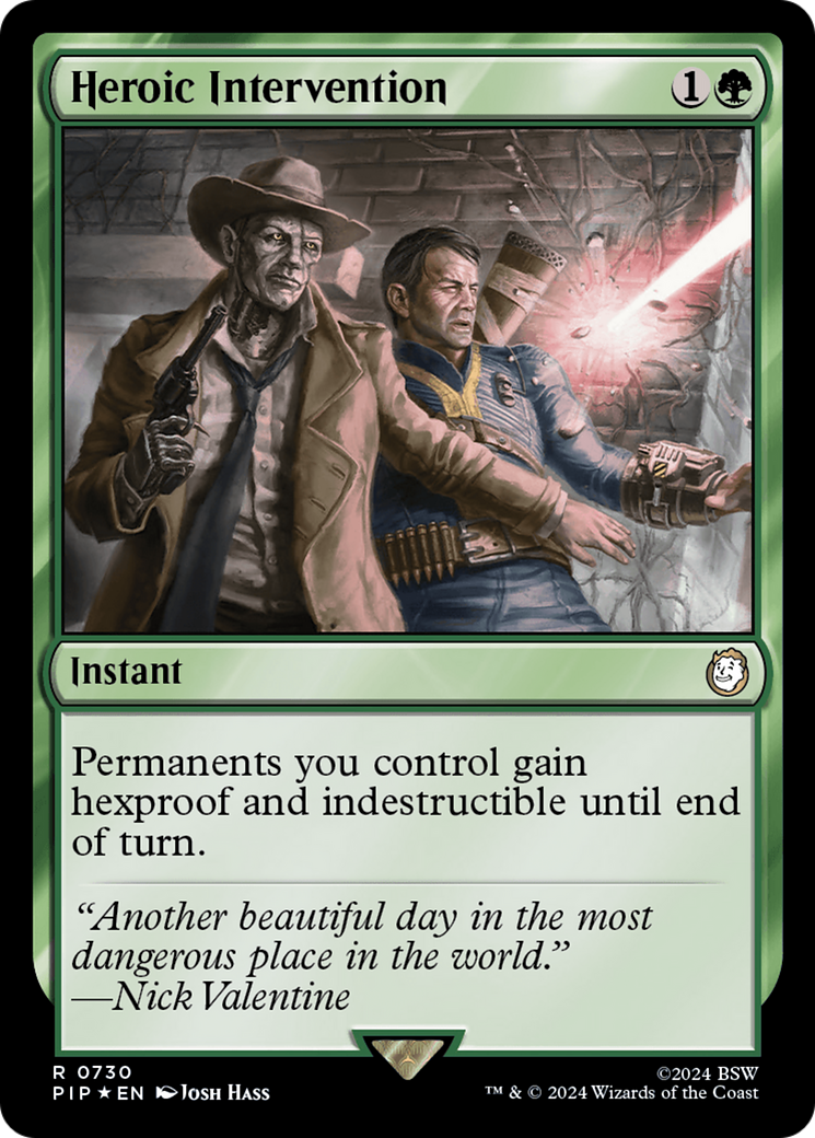 Heroic Intervention (Surge Foil) [Fallout] | Card Citadel