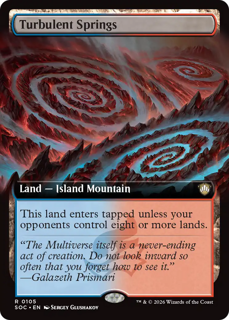 Turbulent Springs (Extended Art) [Secrets of Strixhaven Commander] | Card Citadel