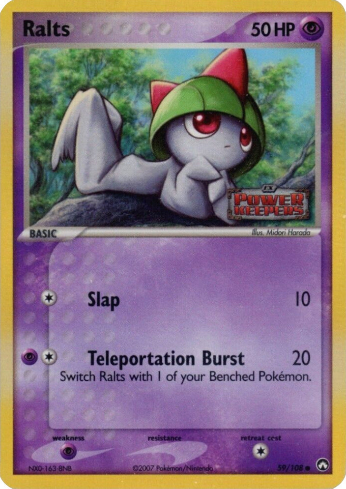 Ralts (59/108) (Stamped) [EX: Power Keepers] | Card Citadel