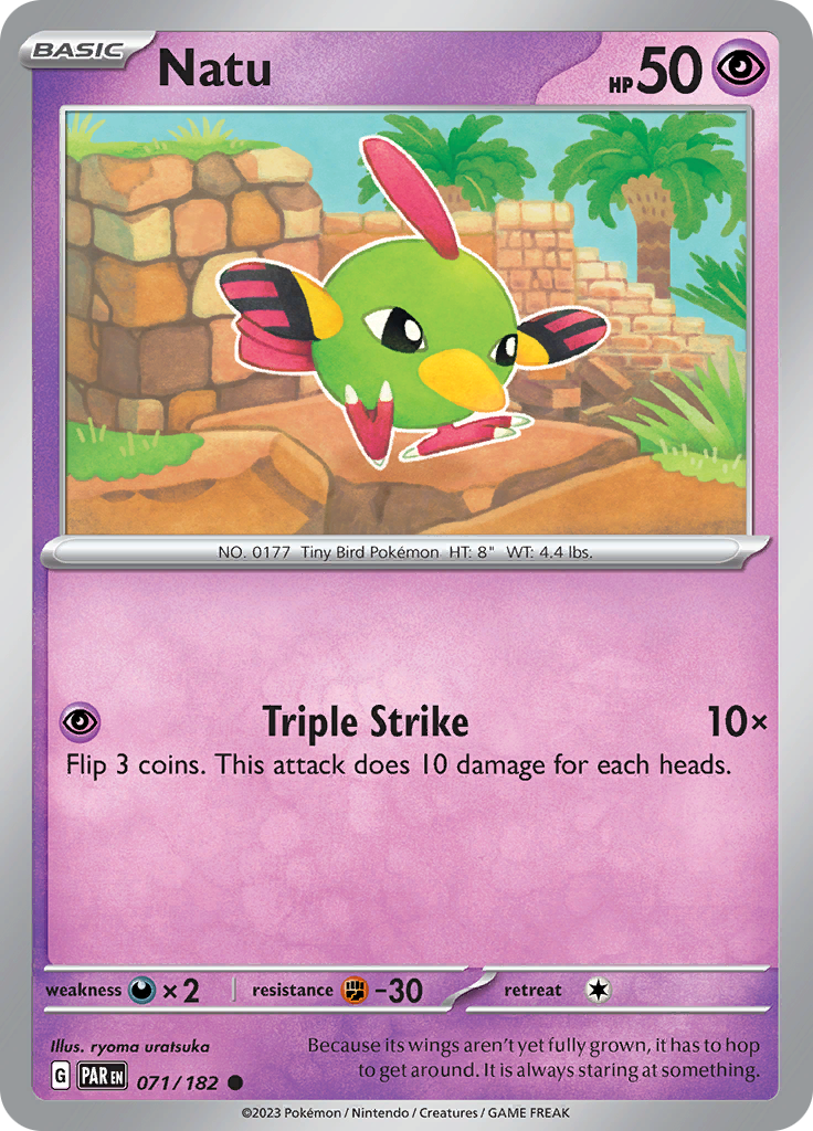 Natu (071/182) [Scarlet & Violet: Paradox Rift] | Card Citadel