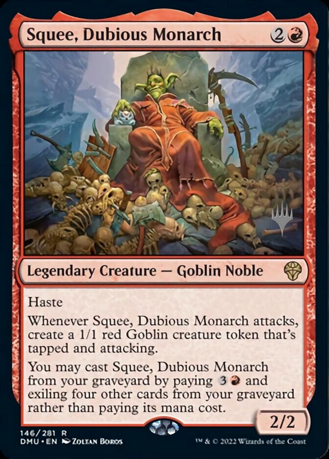 Squee, Dubious Monarch (Promo Pack) [Dominaria United Promos] | Card Citadel