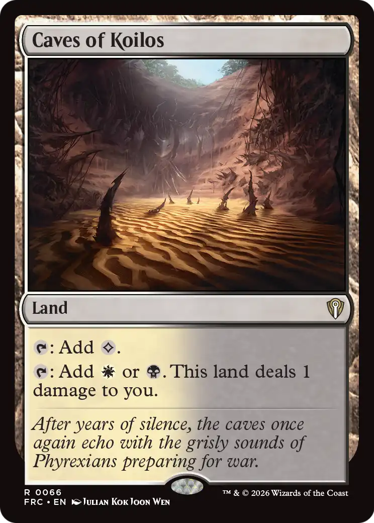 Caves of Koilos [Reality Fracture Commander] | Card Citadel