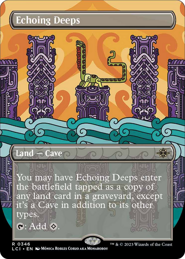 Echoing Deeps (Borderless) [The Lost Caverns of Ixalan] | Card Citadel