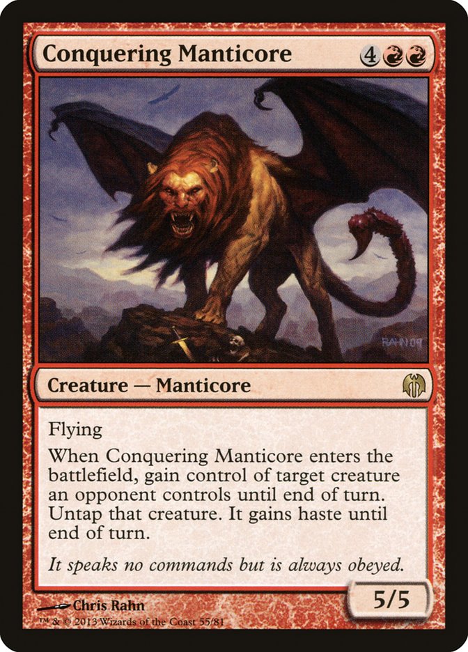 Conquering Manticore [Duel Decks: Heroes vs. Monsters] | Card Citadel