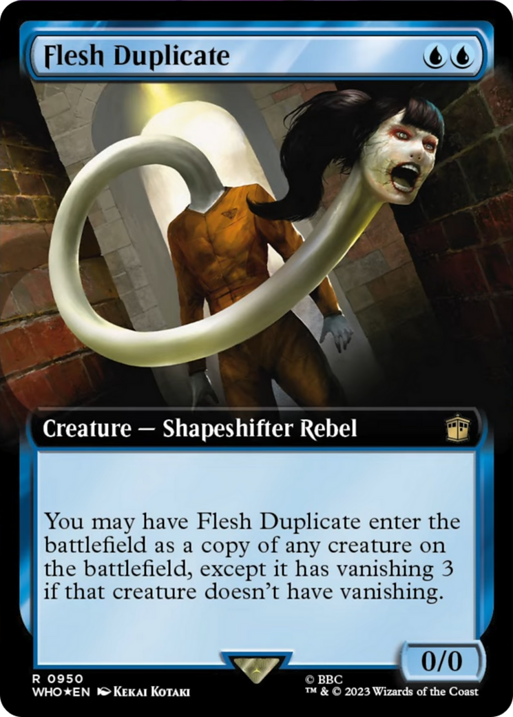 Flesh Duplicate (Extended Art) (Surge Foil) [Doctor Who] | Card Citadel