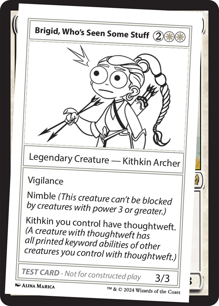 Brigid, Who's Seen Some Stuff [Mystery Booster 2 Playtest Cards] | Card Citadel