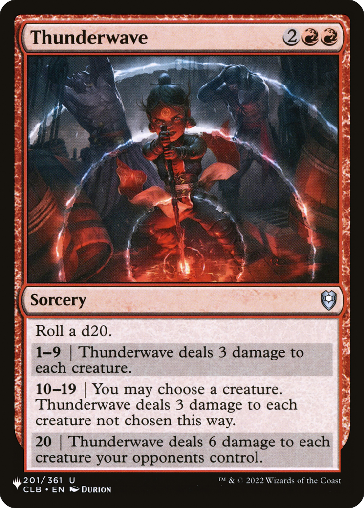 Thunderwave [The List Reprints] | Card Citadel