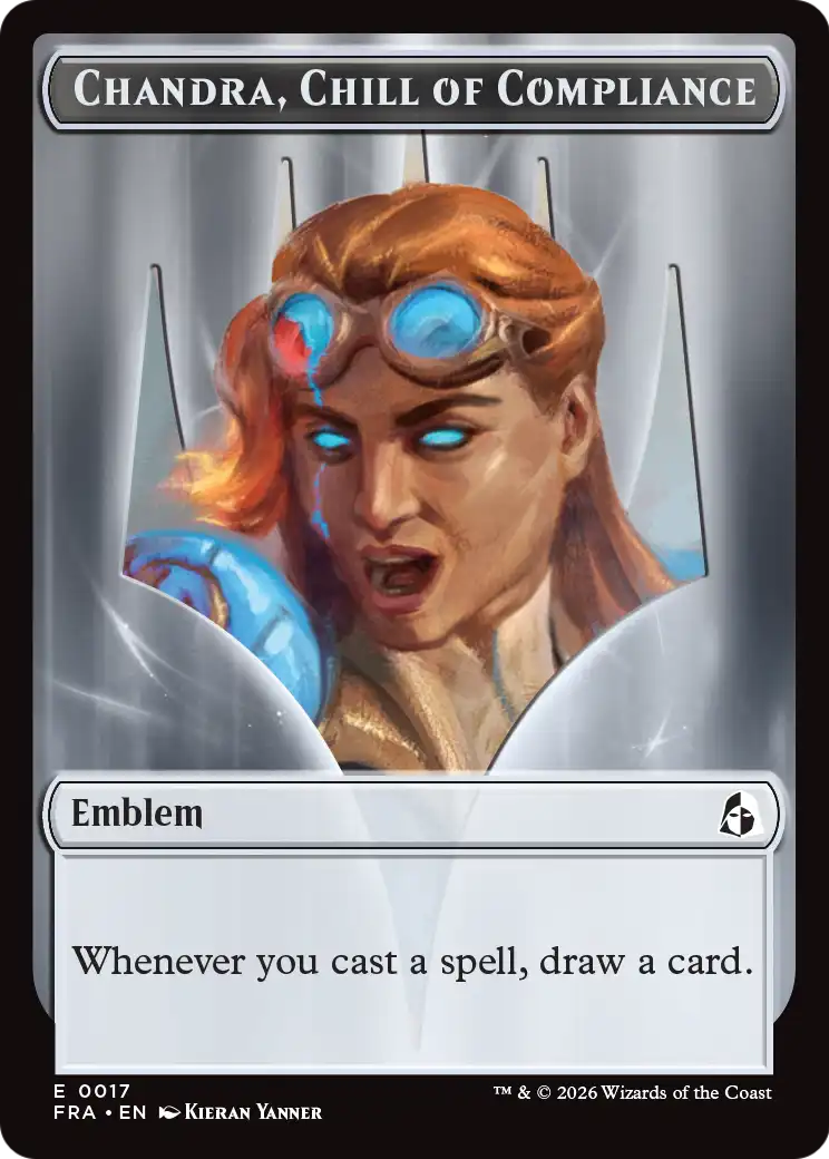 Chandra, Chill of Compliance // Chandra, Torch of Defiance Double-Sided Token [Reality Fracture Tokens] | Card Citadel