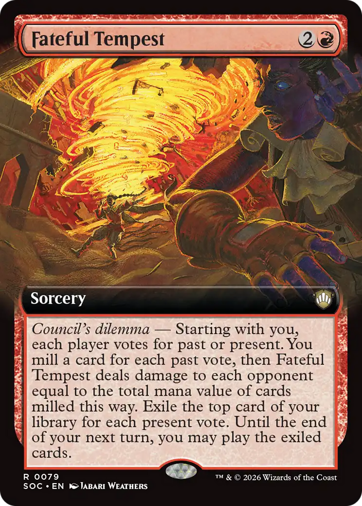 Fateful Tempest (Extended Art) [Secrets of Strixhaven Commander] | Card Citadel