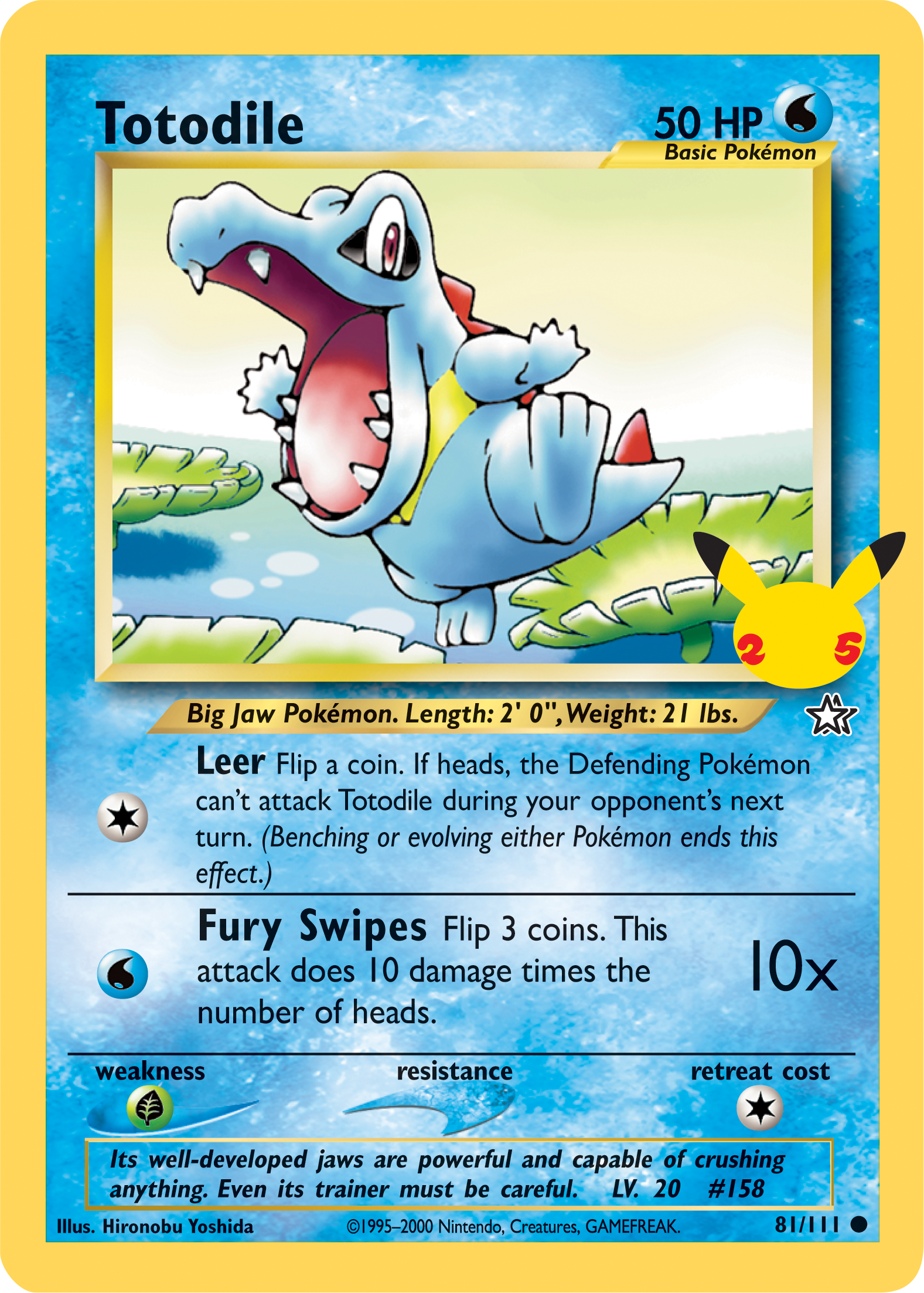 Totodile (81/111) (Jumbo Card) [First Partner Pack] | Card Citadel