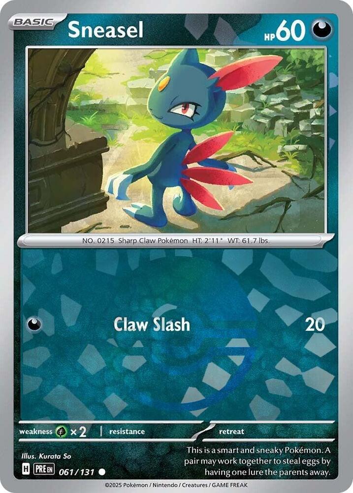 Sneasel (061/131) (Poke Ball Pattern) [Scarlet & Violet: Prismatic Evolutions] | Card Citadel