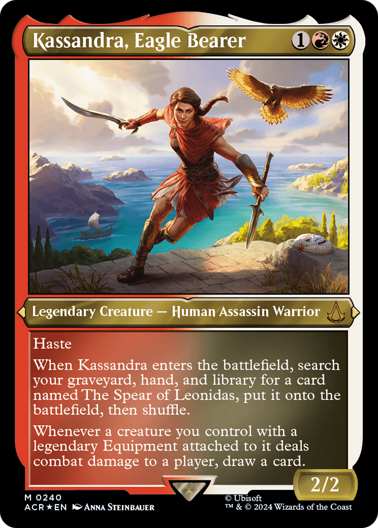 Kassandra, Eagle Bearer (Foil Etched) [Assassin's Creed] | Card Citadel