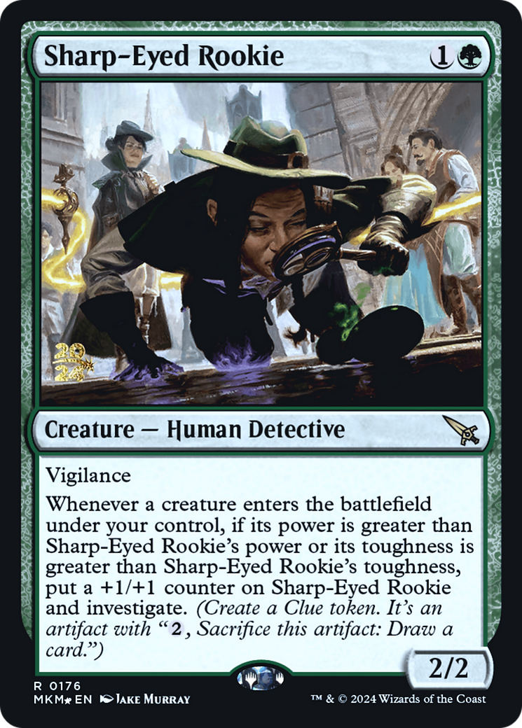 Sharp-Eyed Rookie [Murders at Karlov Manor Prerelease Promos] | Card Citadel