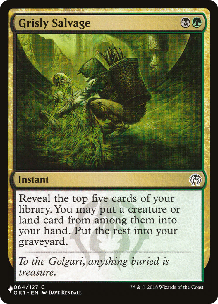 Grisly Salvage [The List] | Card Citadel