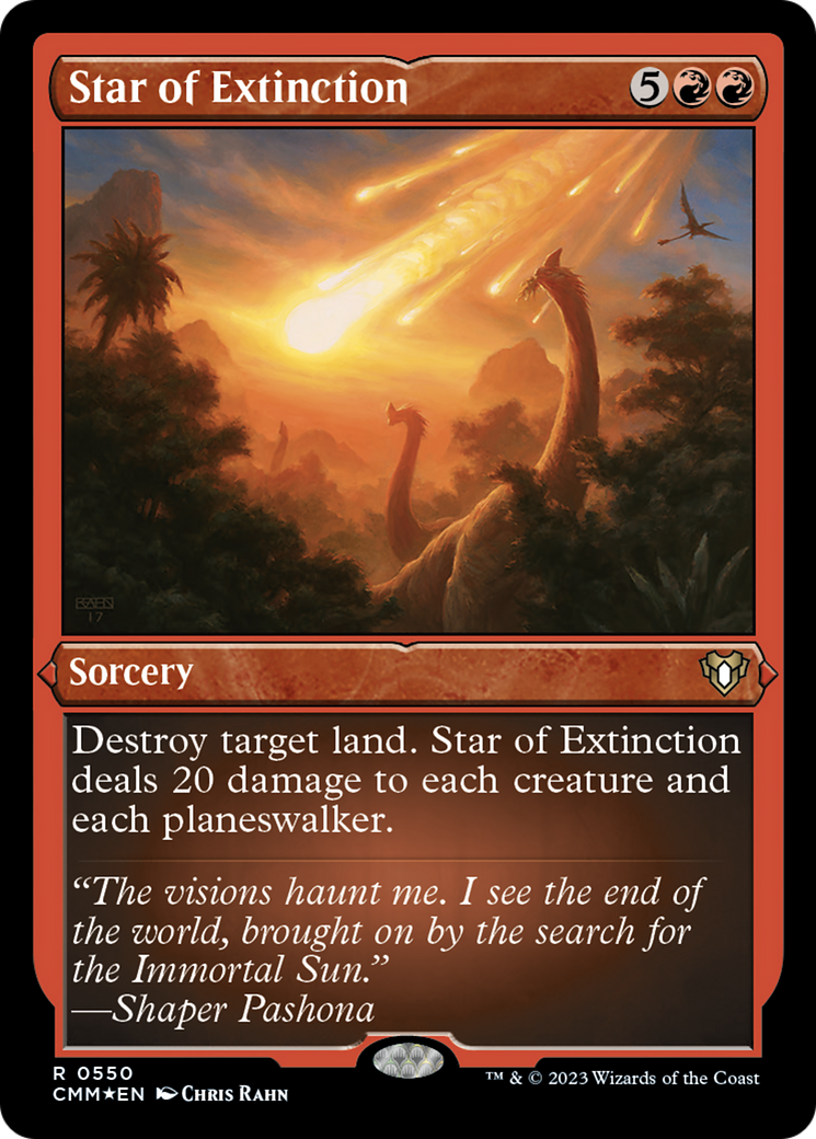 Star of Extinction (Foil Etched) [Commander Masters] | Card Citadel