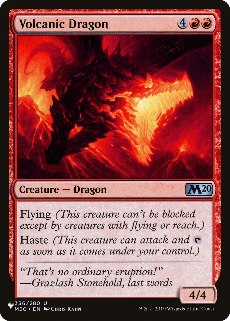 Volcanic Dragon (M20) [The List] | Card Citadel