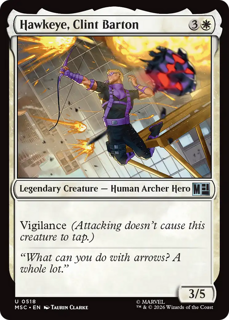 Hawkeye, Clint Barton (0518) [Marvel Super Heroes Commander] | Card Citadel