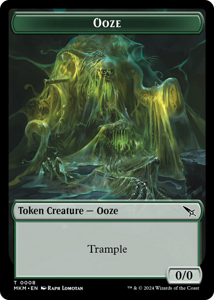 Thopter (0020) // Ooze Double-Sided Token [Murders at Karlov Manor Tokens] | Card Citadel