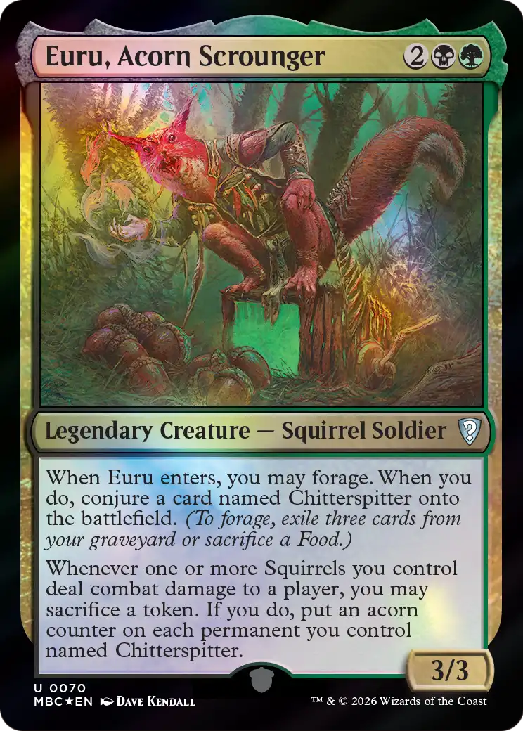 Euru, Acorn Scrounger [Mystery Booster: Commander Edition] | Card Citadel